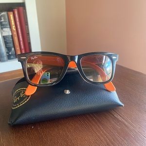Ray-Ban Wayfarer Sunglasses in black and orange